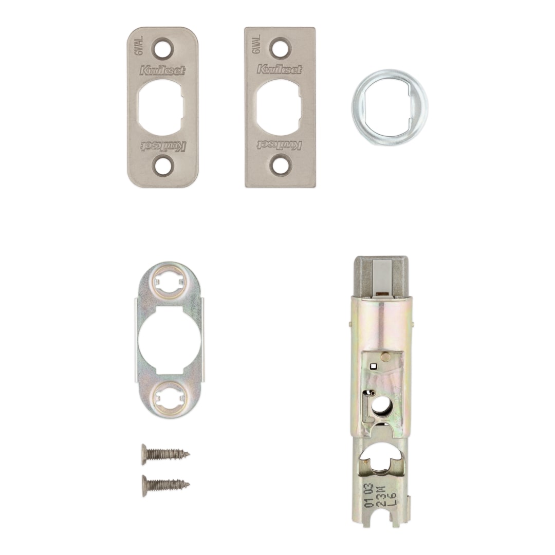 6-Way Adjustable Plain Latch for Satin Nickel Finish