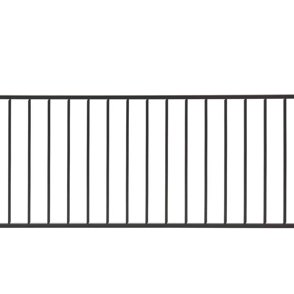 6-ft x 36-in Trex® Enhance™ Steel Stair Railing Panel in Charcoal Black