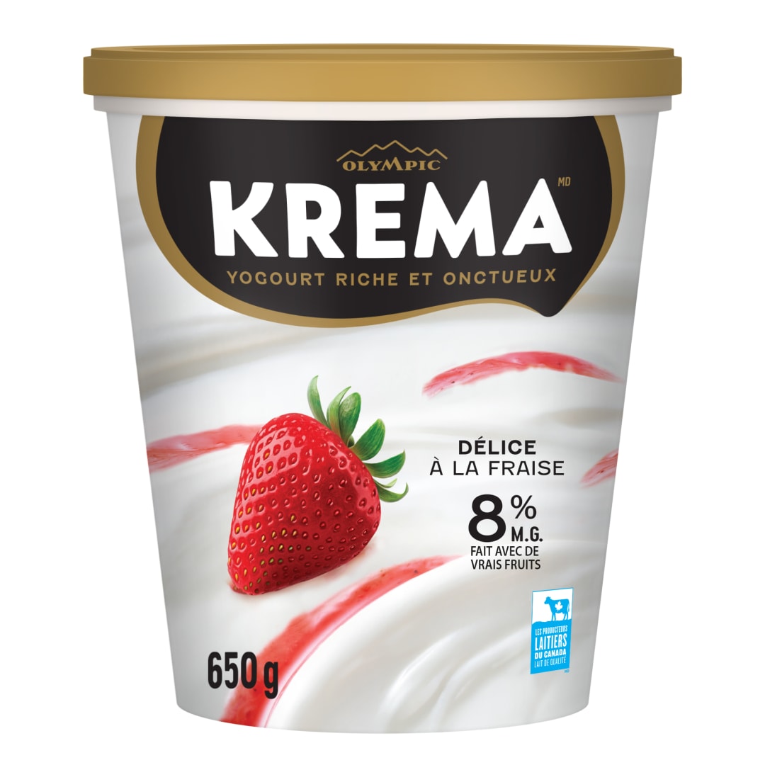 Olympic Krema Strawberry Yogurt 8%, 650g