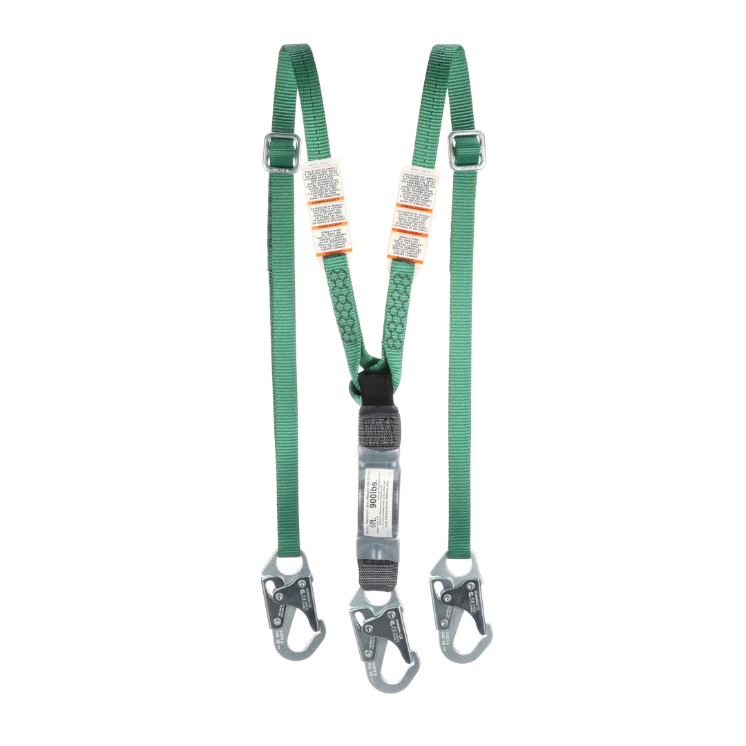 EA Lanyard,SM,Snap,Adj,Twin,6',ANSI