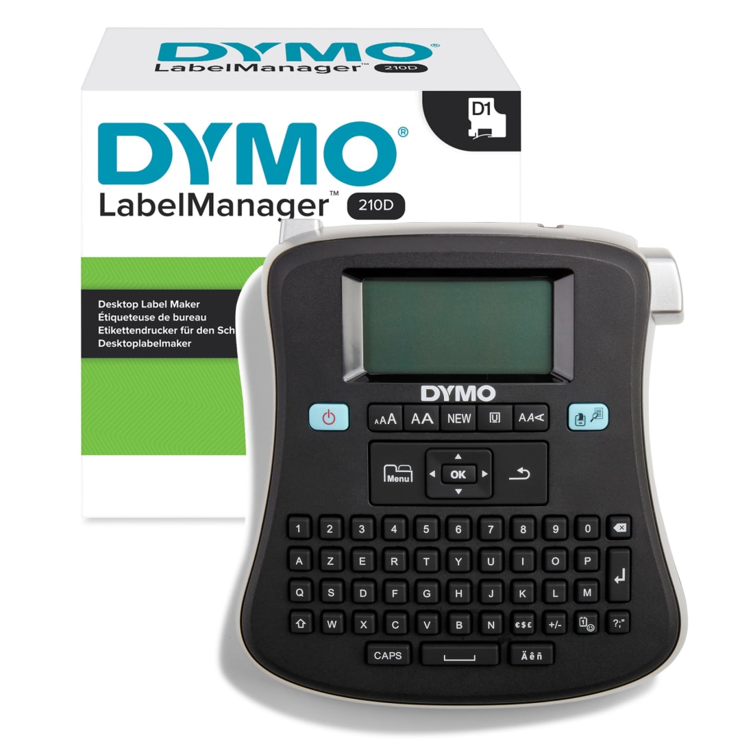 DYMO® Étiqueteuse LabelManager 210D | Clavier AZERTY | Imprimante Portable d'Étiquettes Autocollantes