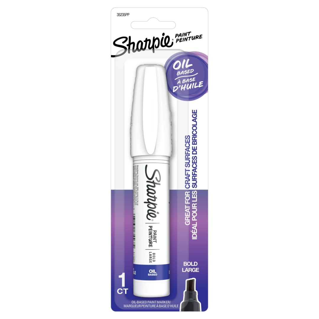 Sharpie® Oil-Based Paint Marker, Bold Point, White, 1 Count