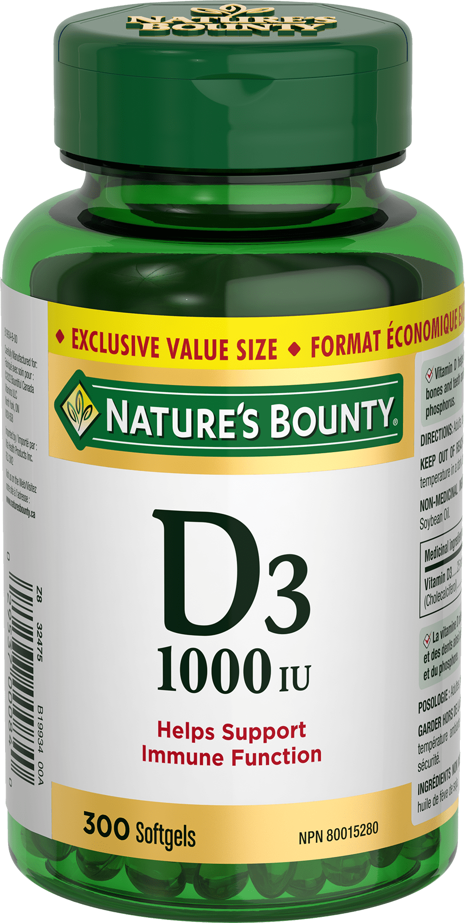 NBTY Vit D3 300 24x300 SGL CA