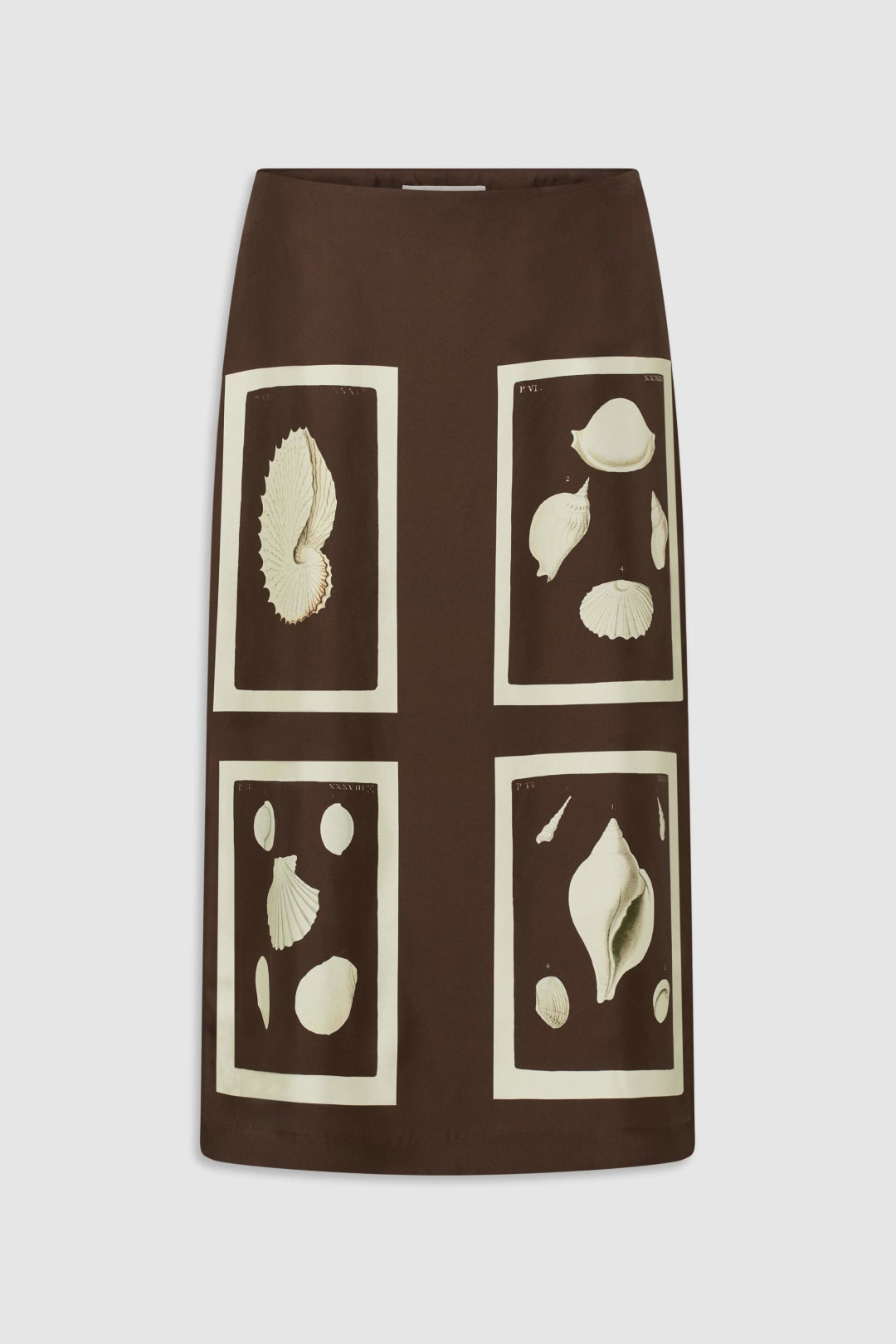 Graphic Shell Slip Skirt