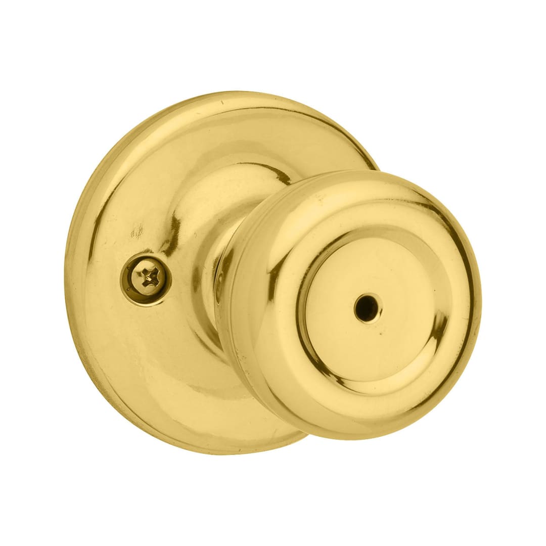Mobile Home Bed/Bath Knob in Polished Brass