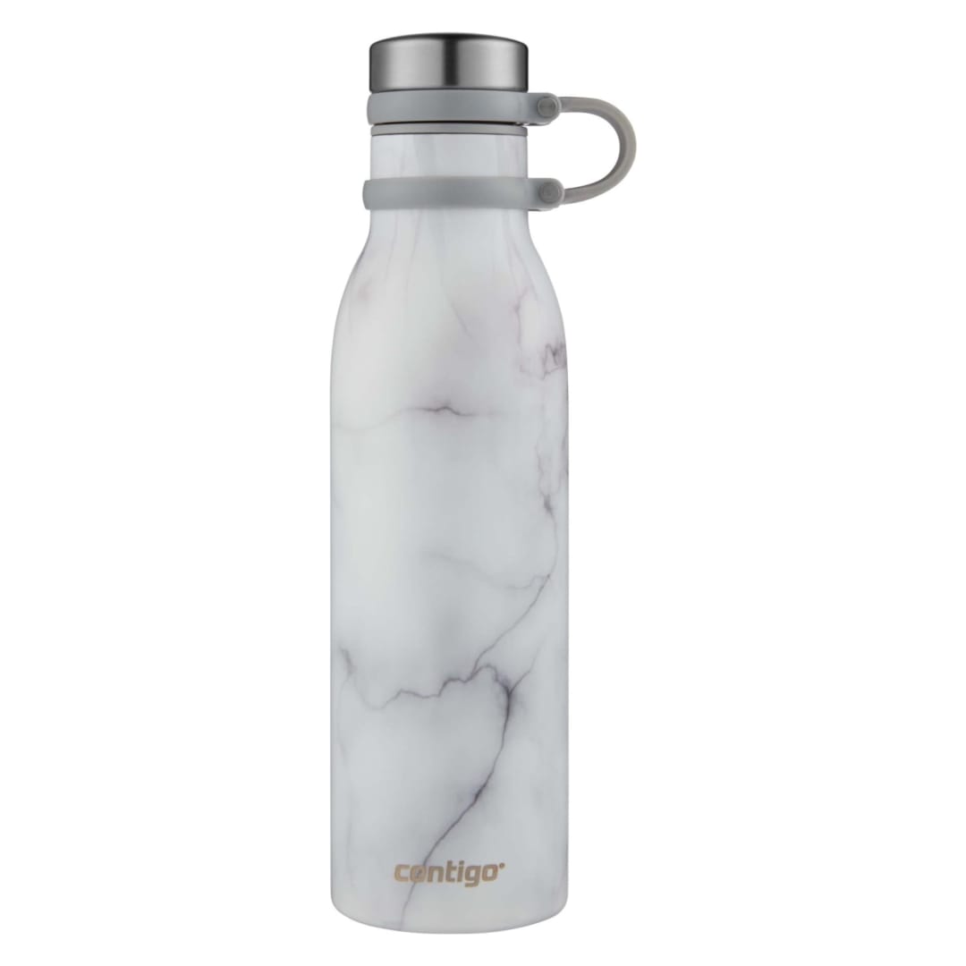 Contigo® Couture Matterhorn Stainless Steel Water Bottle, White Marble, 20 oz