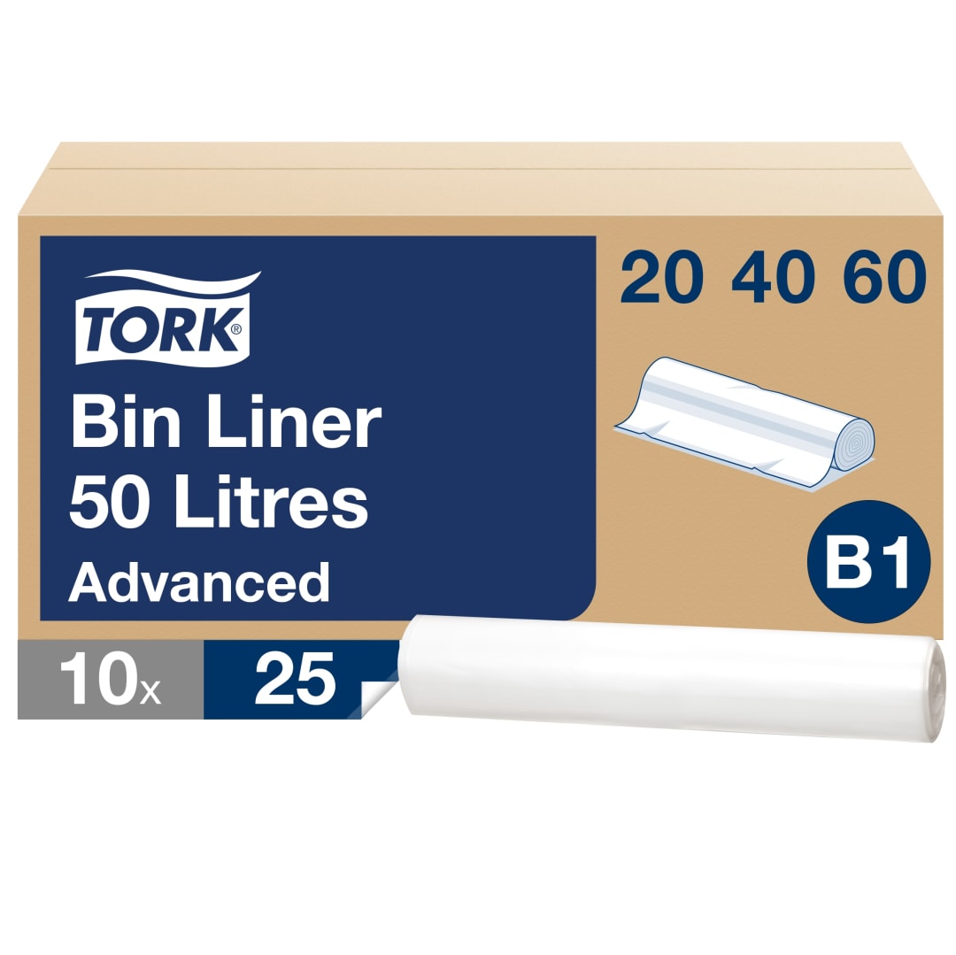 Tork 50 L Bin Liner Transparent B1 61.5 x 89.5 cm