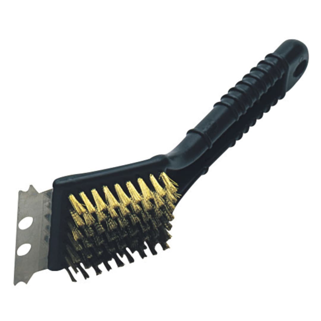 BBQ ACCY CLEANING BRASS BRUSH IN PDQ