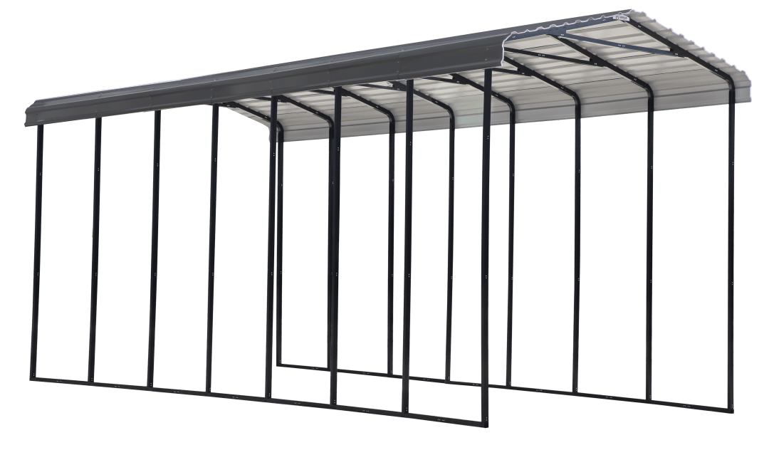Arrow 14 x 33 x 14 ft Charcoal RV Carport