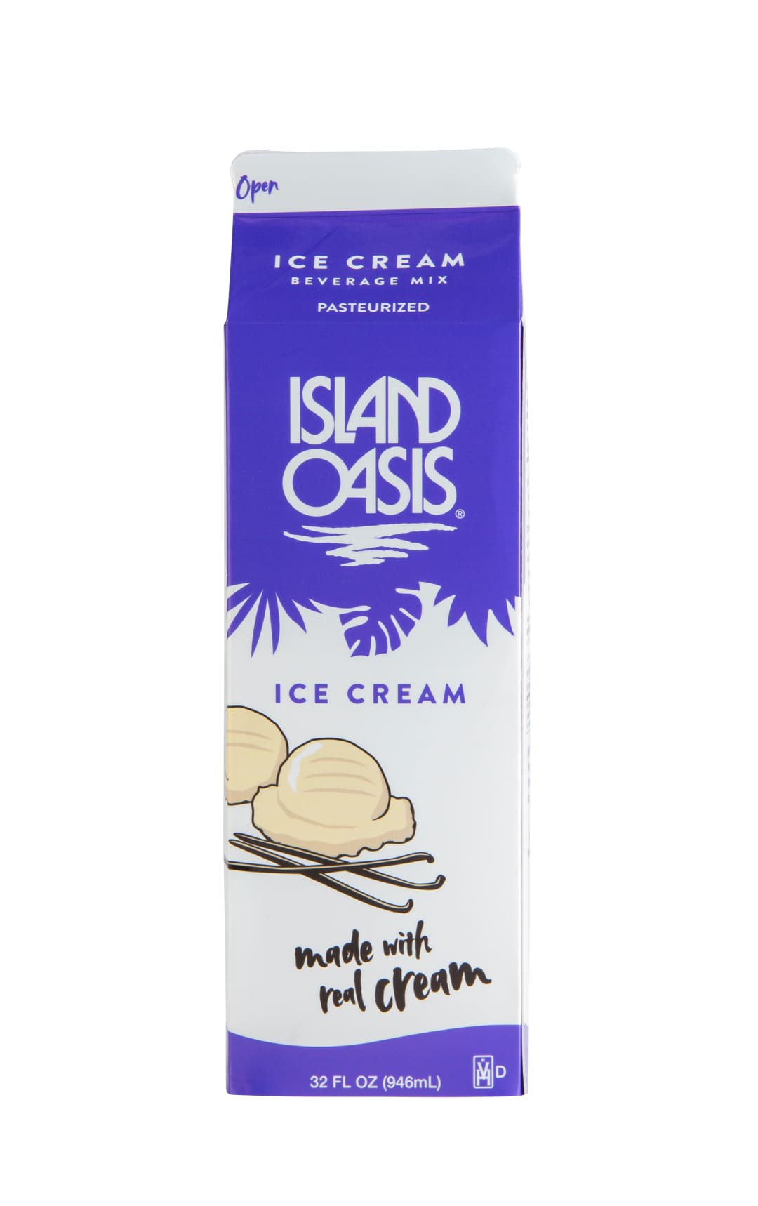 Island Oasis Ice Cream Beverage Mix, Frozen, 12 x 1 qt