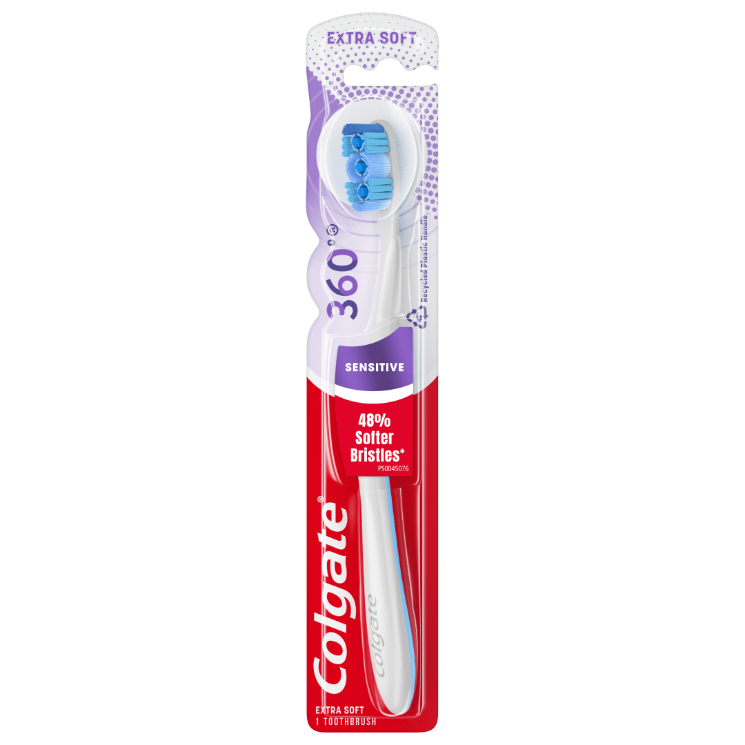 Colgate 360 Sensitive Toothbrush, Extra Soft, 1 Pack