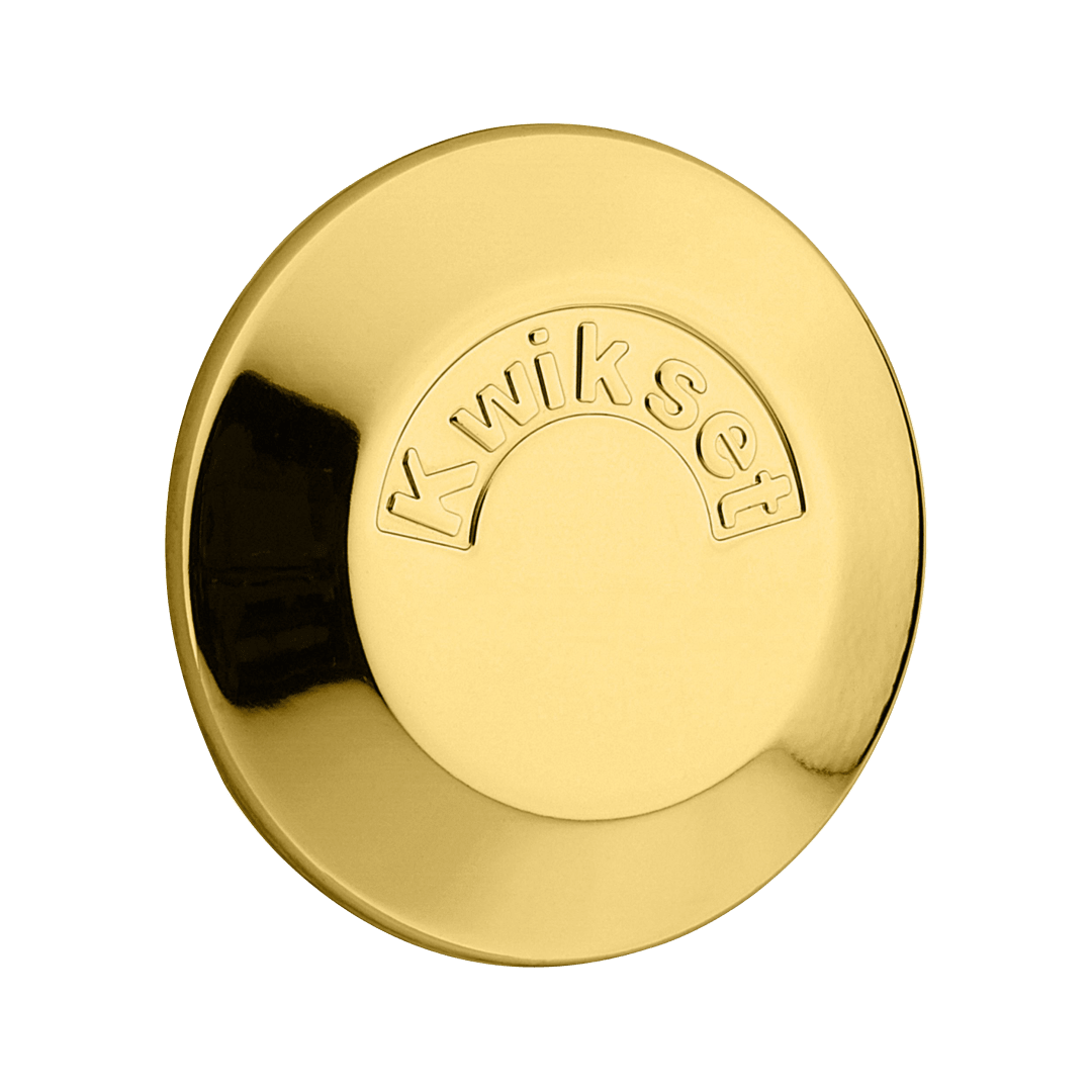 667 Single-Sided Deadbolt w/Exterior Plate in Polished Brass
