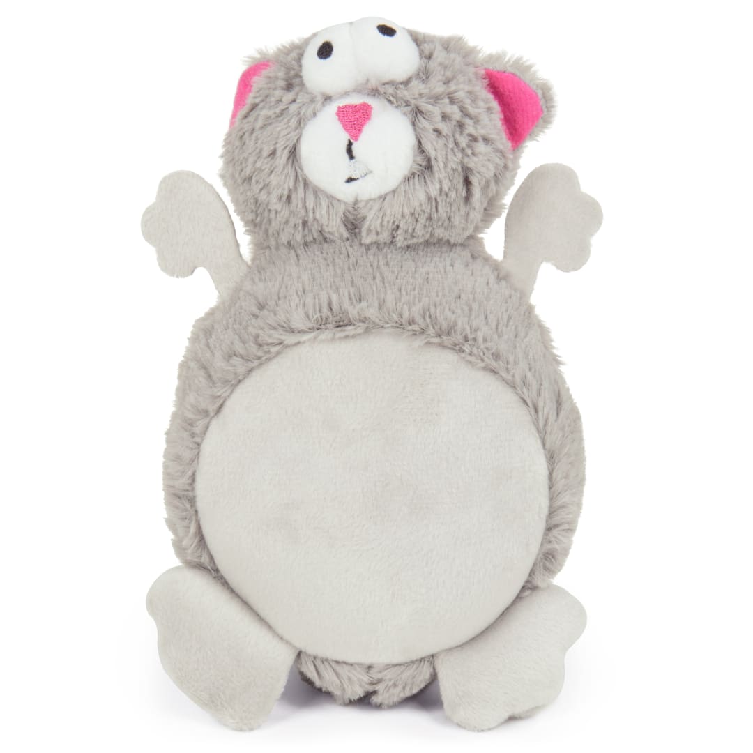 goDog Action Plush Squirrel Animated Squeaky Dog Toy With Chew Guard Technology, Gray, One Size