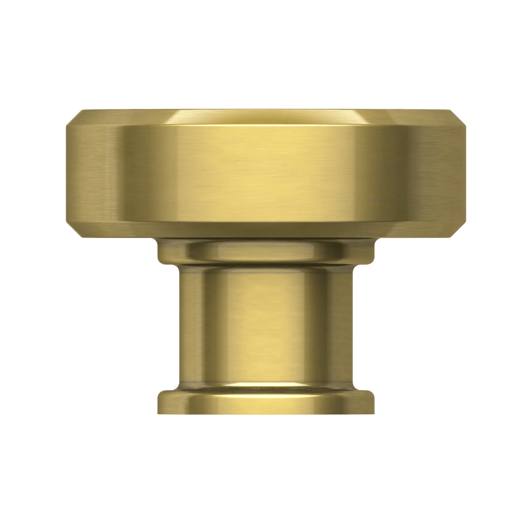 4411 Bevel Knob 1.5", In Heirloom Brass
