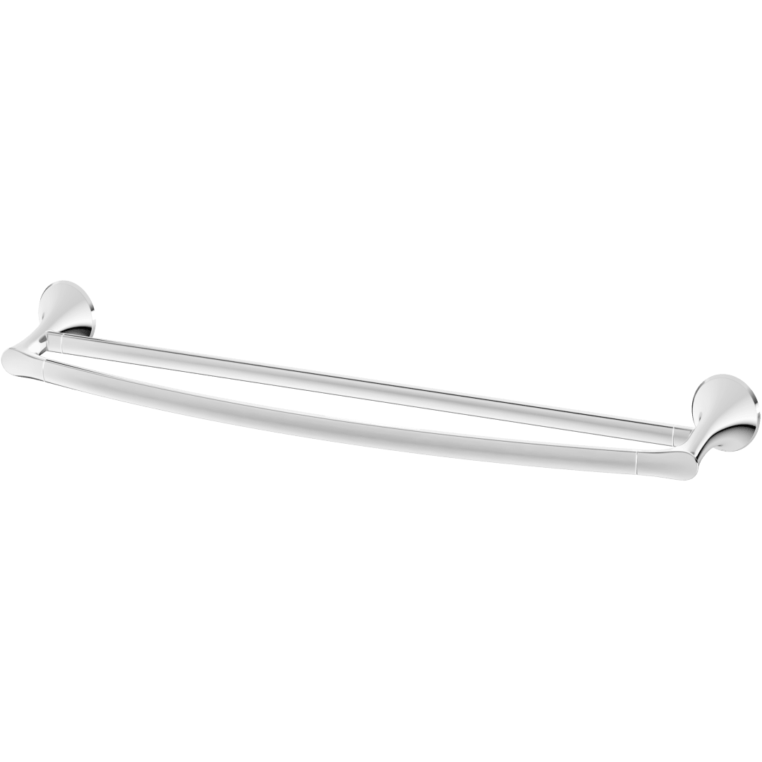 Rhen 24" Double Towel Bar in Polished Chrome