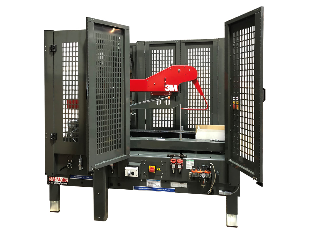 3M-Matic™ Adjustable Flap Folding Case Sealer 8000af with 3M™ AccuGlide™ 3 Taping Head, 380/400V, 48/50 mm