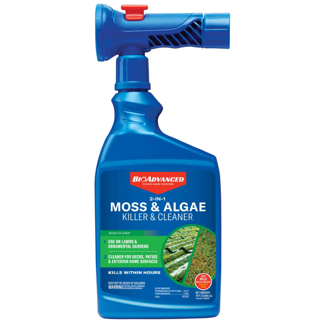 704710B, BioAdvanced 2-in-1 Moss & Algae Killer, Ready-To-Spray, 32 FOZ