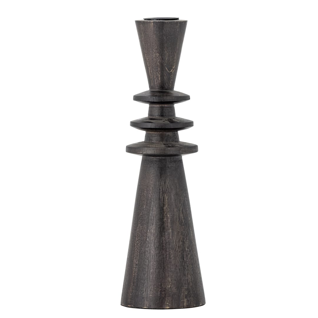 82065177 - Armel Candle Holder, Black, Mango STOCK: 105