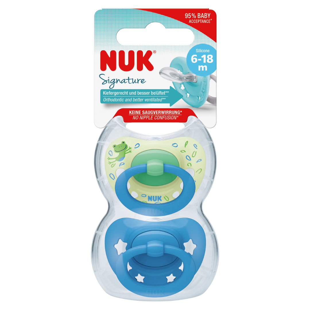 NUK SOOTHER SIGNATURE SIL S2 2/BOX