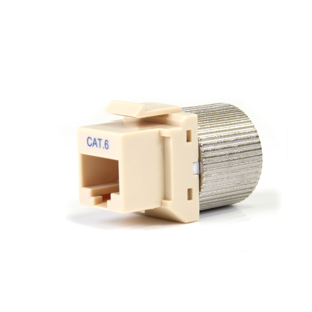 Ivory Tooless Category 6 Keystone Jack