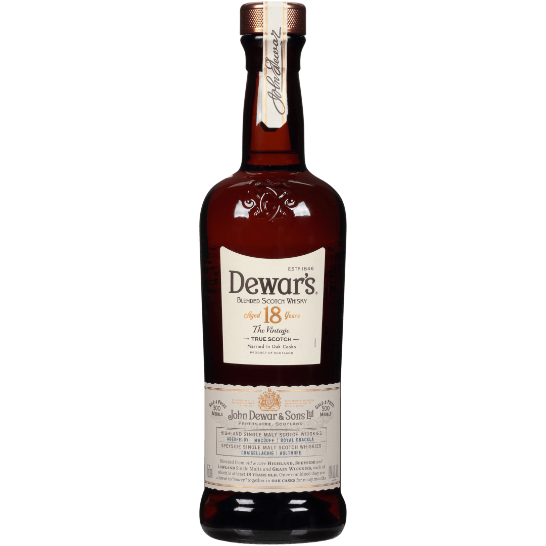 Dewar's 18 Year Old Scotch Whisky 40% 750mL