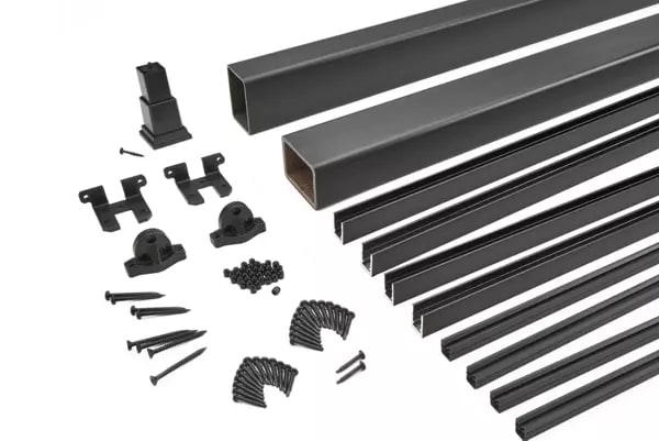 6-ft x 36-in Trex Select™ Mesh Horizontal Railing Kit in Charcoal Black