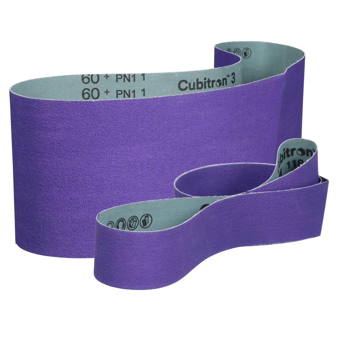 3M™ Cubitron™ 3 Cloth Belt 1184F, 60+ YF-weight, Config
