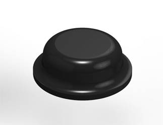 3M™ Bumpon™ Produtos Protetores SJ5076 Preto, 3000/caixa
