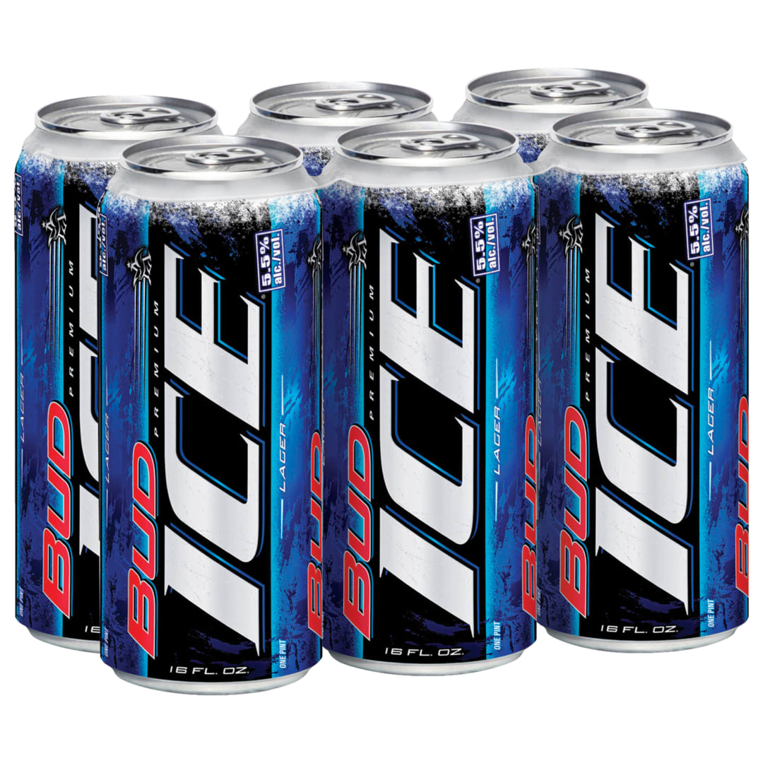 Bud Ice® Beer, 6 Pack 16 fl. oz. Cans