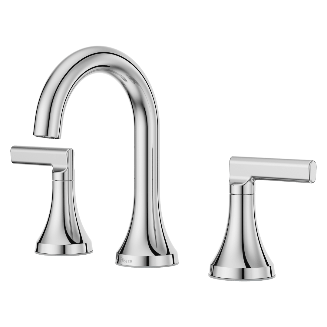 Vedra 2-Handle 8" Widespread Bathroom Faucet in Polished Chrome