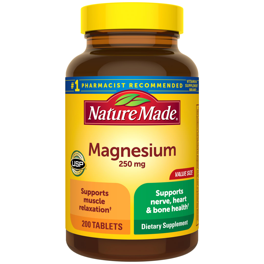 Nature Made Magnesium Oxide 250 mg Tablets - 200ct