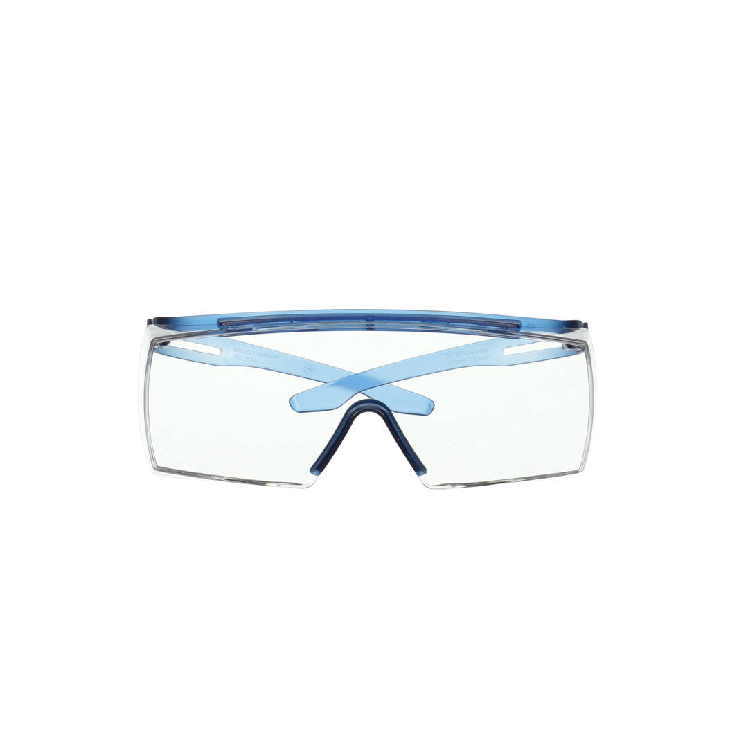 Óculos de Proteção 3M™ SecureFit™ Série 3700, SF3701AS-BLU – Armação Azul, Lente Antirrisco OTG Transparente, 10 por Caixa