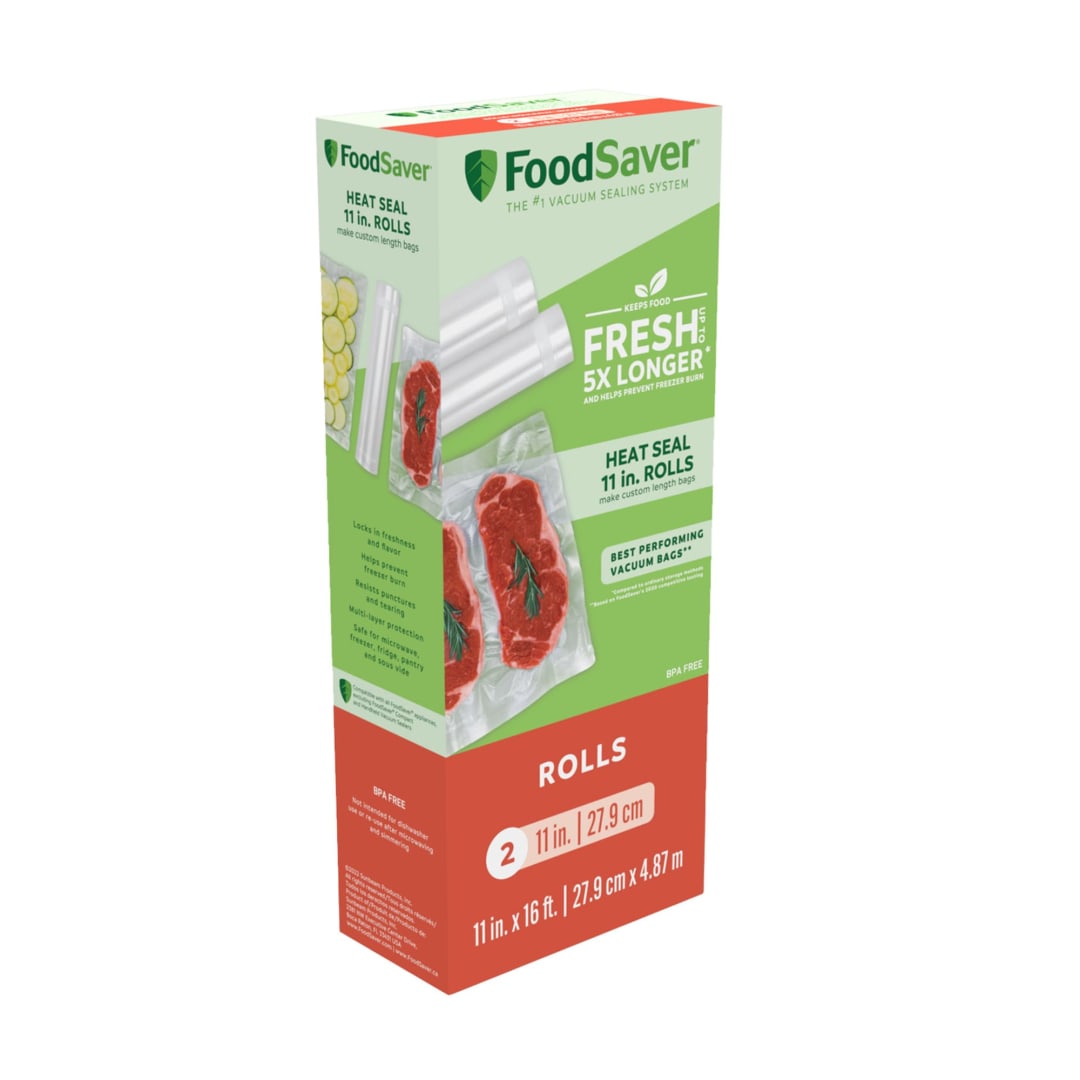 FoodSaver® 11" x 16' Vacuum Seal Roll, 2 Pack