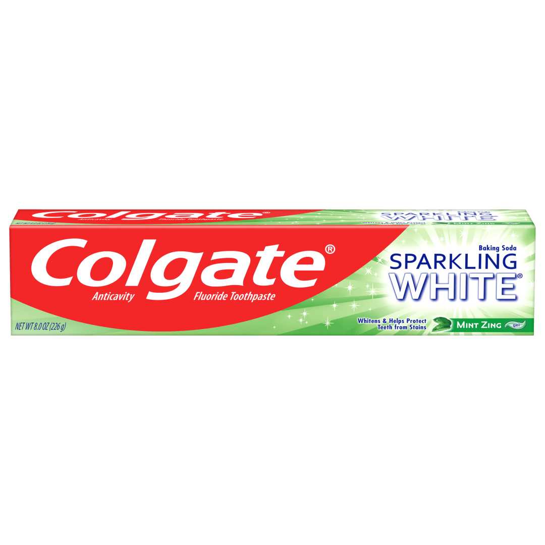 Colgate Sparkling White Whitening Toothpaste, Mint Zing - 8.0 Ounce