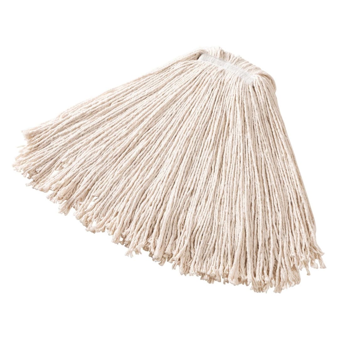 32 OZ Dura Pro Cotton Wet Mop, 1" Headband, White