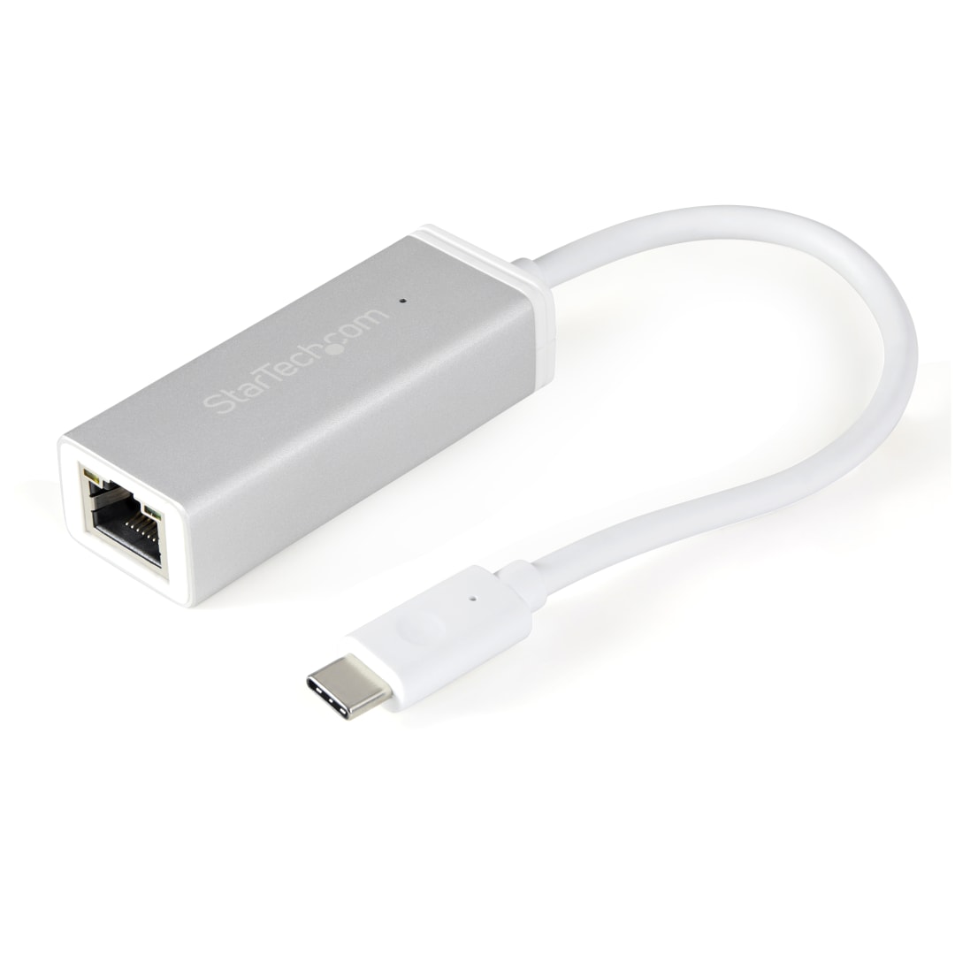 USB-C to GbE Adapter - Silver -with native support
