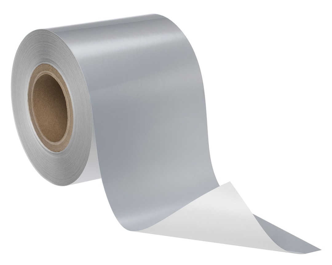 3M™ Thermal Transfer Polyester Label Material 7872, Platinum Glossy, Roll, Config