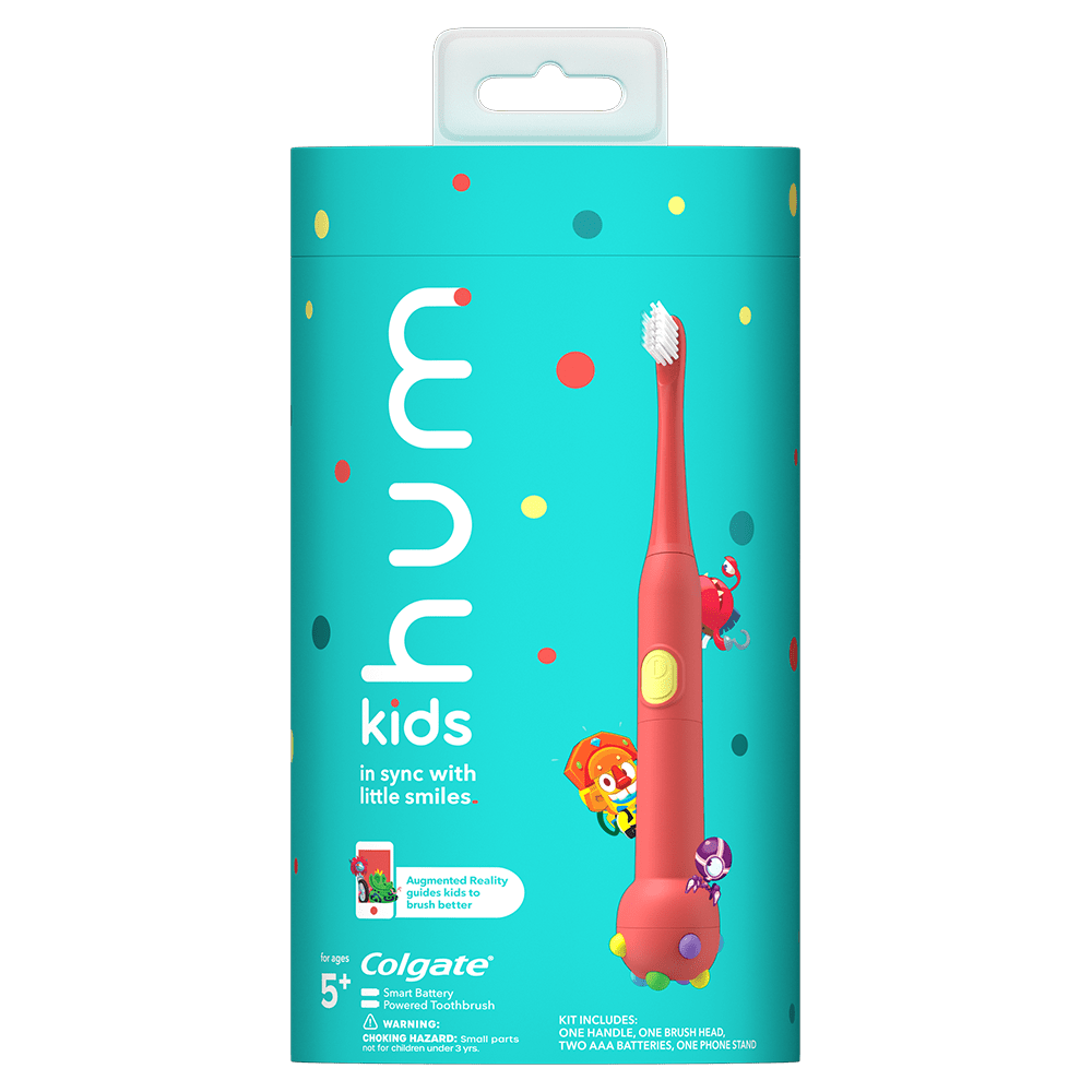 Colgate hum Kids Smart Powered Toothbrush, Coral