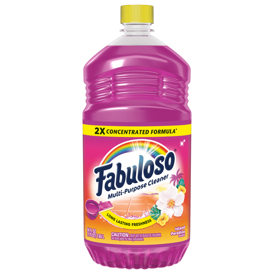 Fabuloso 2X Multi-Purpose Cleaner, No Rinse Floor Cleaner, Long-Lasting Freshness, Island Paradise Scent, 56 fl oz