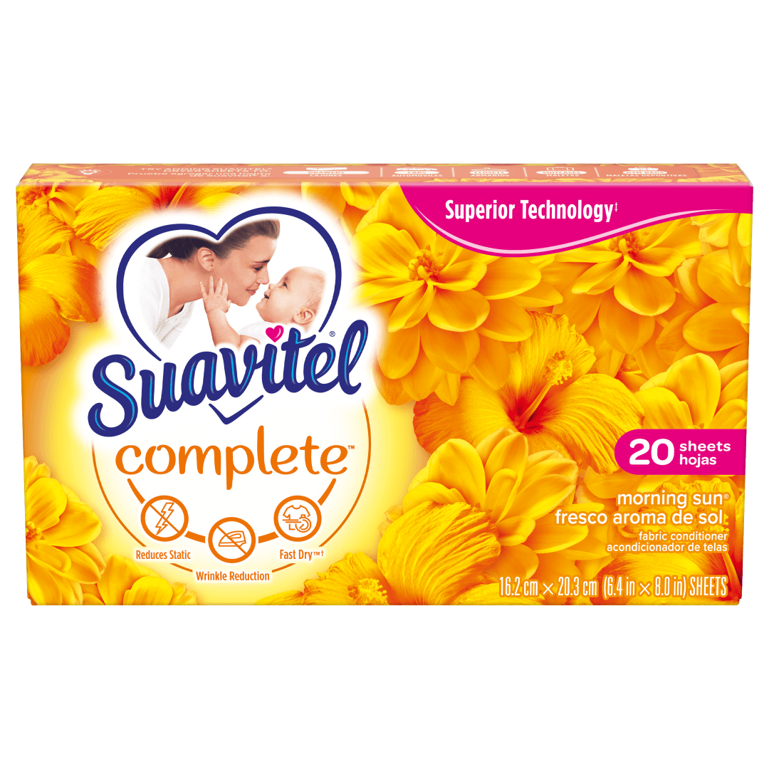 Suavitel Complete Fabric Softener Dryer Sheets, Morning Sun - 2 count