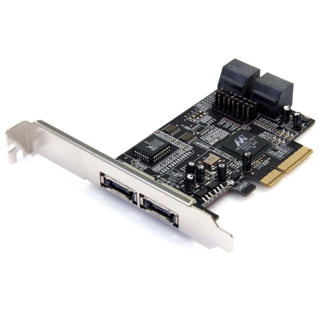 4 Port PCI-E SATA Card (inc LP bracket)