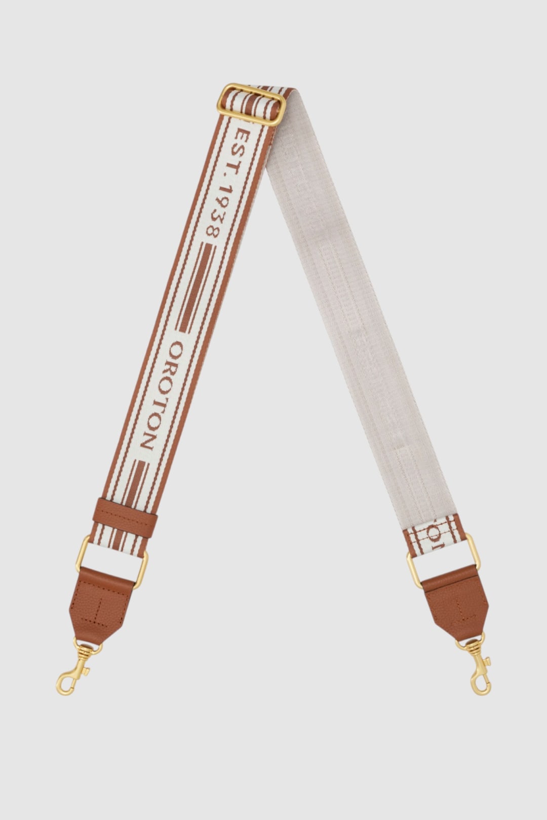 Heather Long Brass Webbing Strap