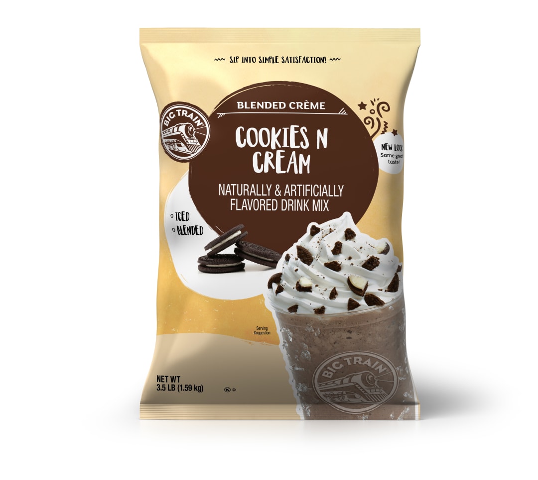 Big Train Cookies N Cream Blended Crème Drink Mix, 5 x 3.5 lb