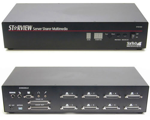 *D*StarView Multimedia 8-Port KVM Switch *D*