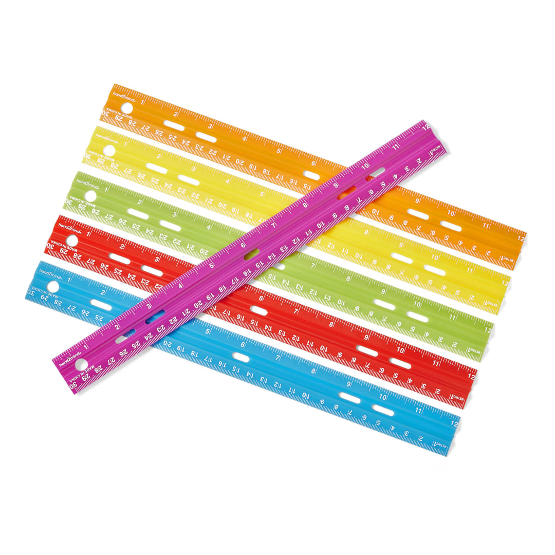 RULER, PLASTIC W/GROOVE PK/12