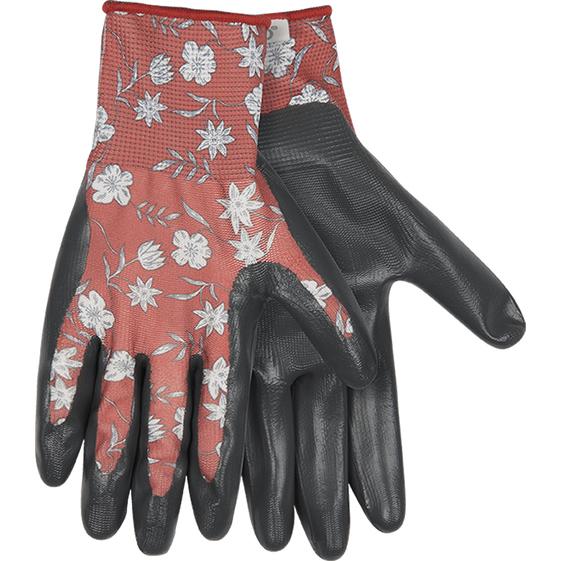 Women’s Coral Print Polyester Knit Shell & Nitrile Palm