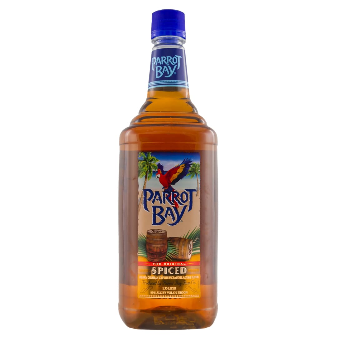 Parrot Bay Spiced Rum 1.75l Plastic Bottle 70 Proof