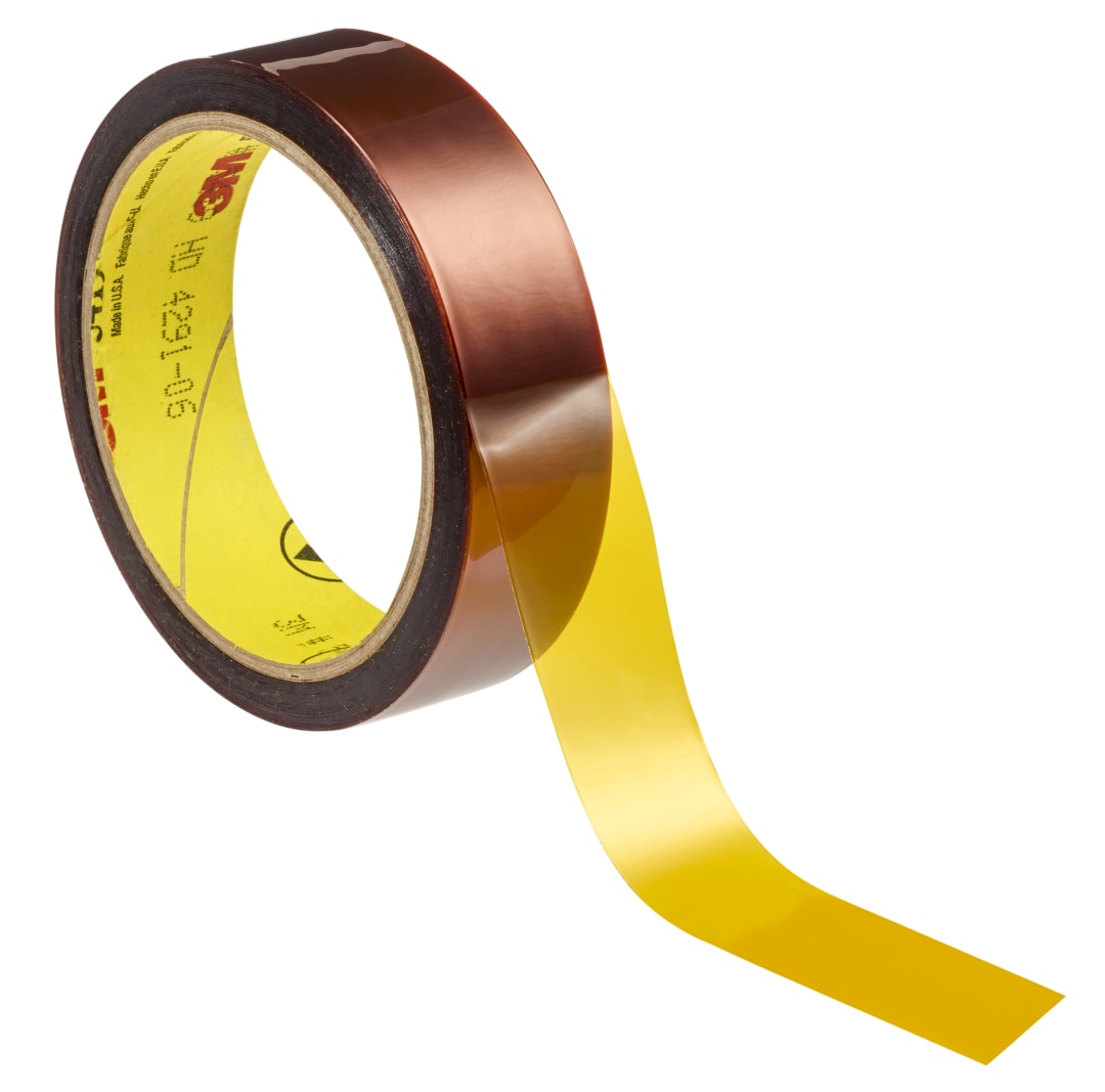 3M™ 5419 Hochtemperatur Polyimid-Klebeband, Braun, 25,4 mm x 33 m x 0,07 mm, 9 Rollen / Karton