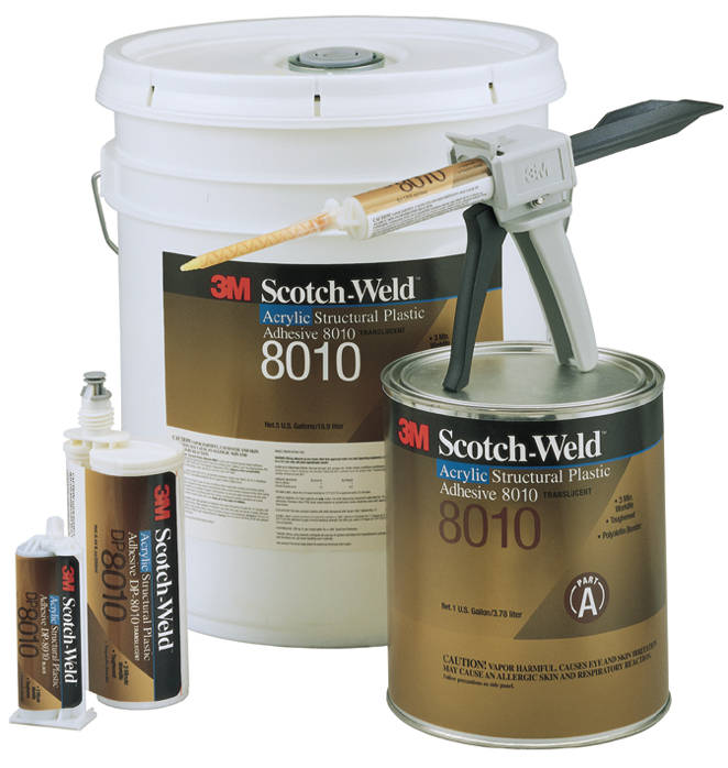 3M™ Scotch-Weld™ 2-Komponenten-Konstruktionsklebstoff auf Acrylatbasis DP8010, Blau-Grün, 490 ml
