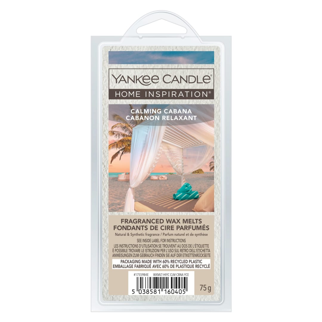 Yankee Candle® Home Inspiration Scented Wax Melts | Calming Cabana Wax Melts | Up to 4 Hours of Fragrance | 6 Count